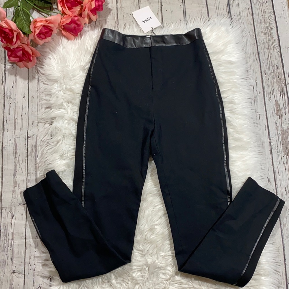 NWT ISSA Micah Compact Black Stretch Pants sz 6